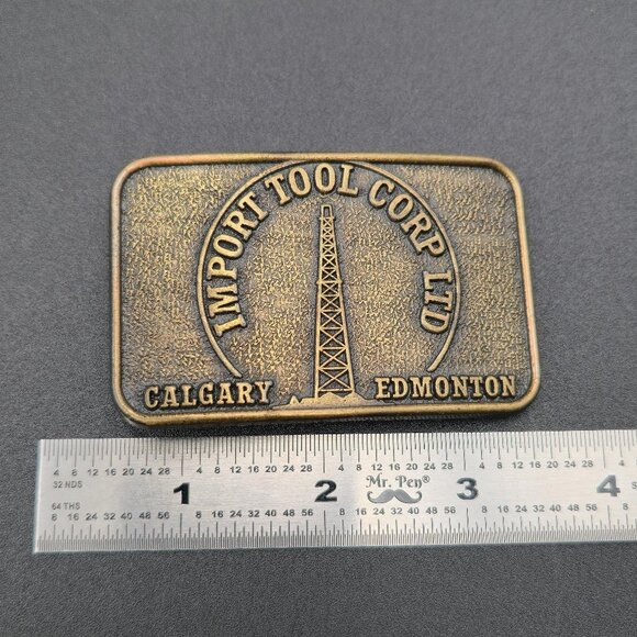 Import Tool Corp Calgary Edmonton Canada Vintage Belt Buckle B888 - Picture 5 of 6